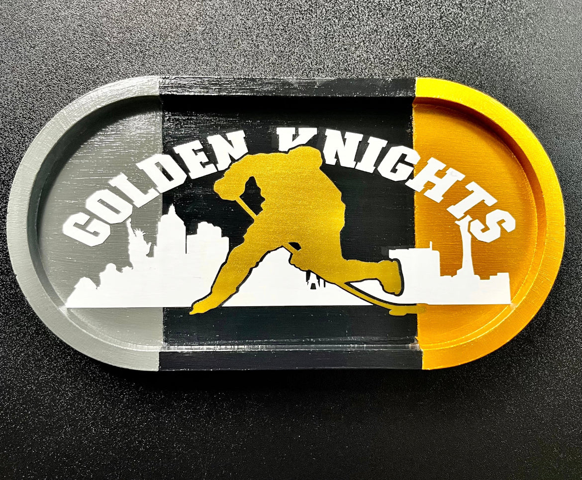 Golden Knights Tray - Pieces Of Luv Candle Co.