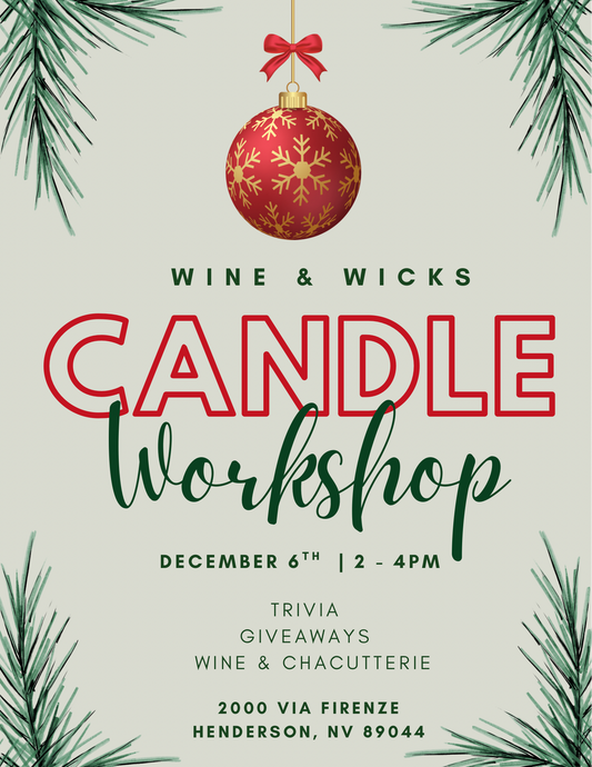 Winter Wine & Wicks Workshop @ Solista