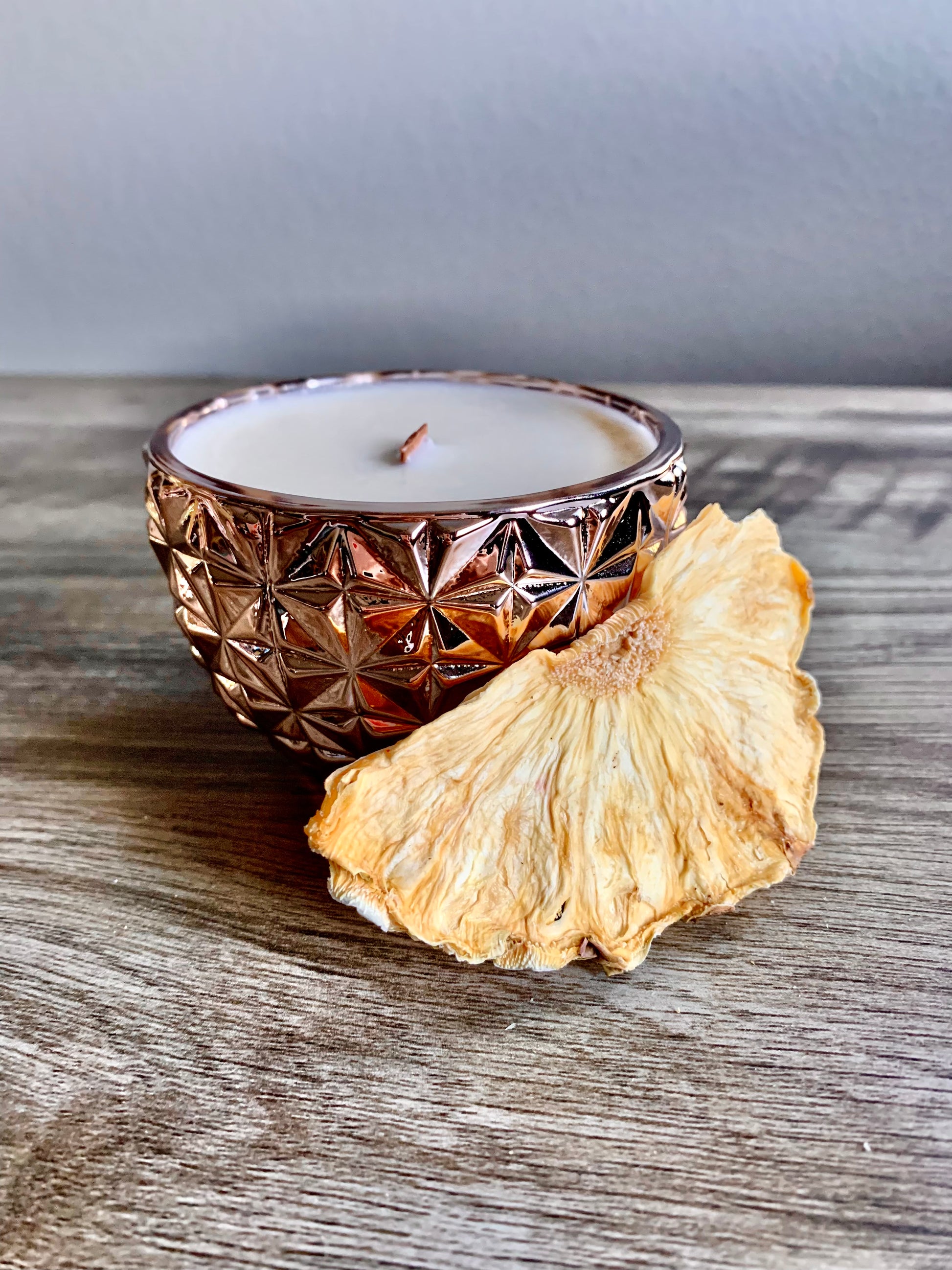 Radiant Rose Gold Pineapple - Pieces Of Luv Handmade Candles 